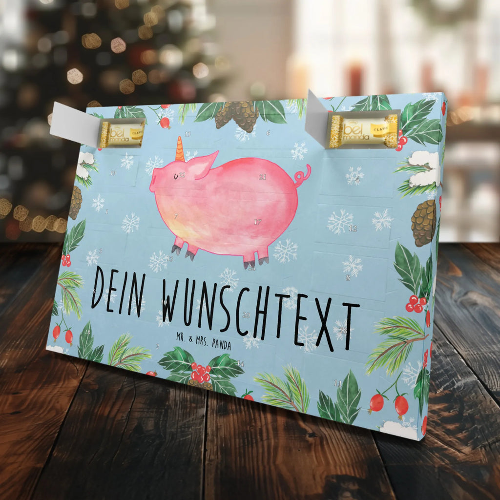 Personalisierter Marzipan Adventskalender Einhorn Schwein Personalisierter Marzipan Adventskalender, Einhorn, Einhörner, Einhorn Deko, Unicorn, english, geschenk, englisch, Bauer, Schwein, Pig, funny, witzig. lustig, Spaß, Schweinhorn, Spruch, Piggy, Party