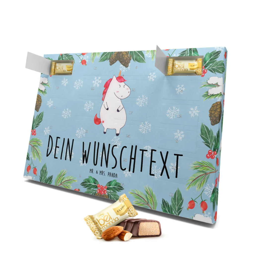 Personalisierter Marzipan Adventskalender Einhorn Wut Personalisierter Marzipan Adventskalender, Einhorn, Einhörner, Einhorn Deko, Unicorn, Geschenk, Ansage, Spaß, dumme Fragen, Realität, lustig, Arbeit, Büro, lustlos, wütend, nein