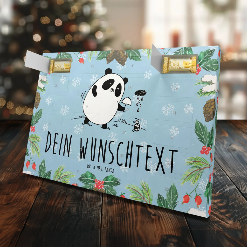 Personalisierter Marzipan Adventskalender Panda Zusammenhalt Personalisierter Marzipan Adventskalender