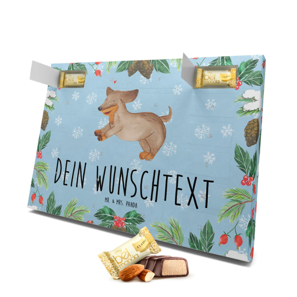 Personalisierter Marzipan Adventskalender Hund Dackel Personalisierter Marzipan Adventskalender, Hund, Hundemotiv, Haustier, Hunderasse, Tierliebhaber, Hundebesitzer, Sprüche, Dackel, Dachshund, happy dog, Hunde