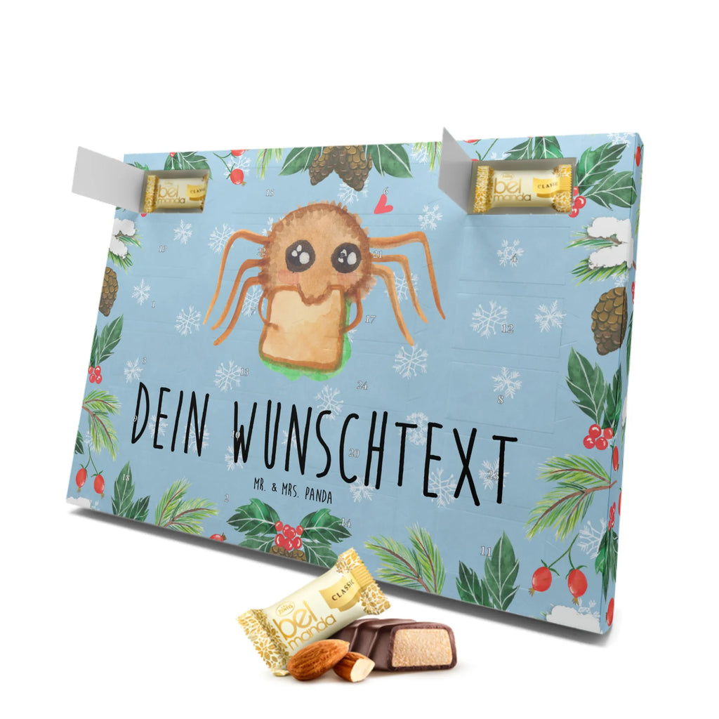 Personalisierter Marzipan Adventskalender Spinne Agathe Sandwich Personalisierter Marzipan Adventskalender, Spinne Agathe, Spinne, Agathe, Videos, Merchandise, Alles wird gut, Verfressen, Hungrig, Mut, Glück, Lebensfreude, Hunger