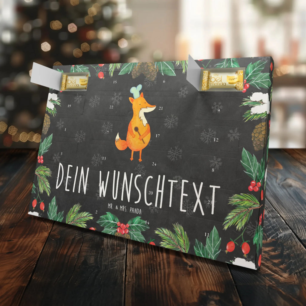 Personalisierter Marzipan Adventskalender Fuchs Koch Personalisierter Marzipan Adventskalender, Fuchs, witzig, Spruch lustig, Füchse, Bäcker, Party Spruch, Küche Spruch, Koch Geschenk, Köche, Küche Deko