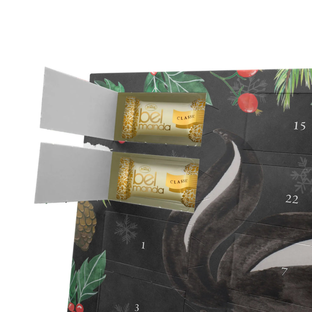 Personalisierter Marzipan Adventskalender Stinktier Yoga Personalisierter Marzipan Adventskalender, Stinktier, Skunk, Yoga, Stinki, Liebe, Lebe, Raubtier, Wildtier, Namaste, Lache, Stinker