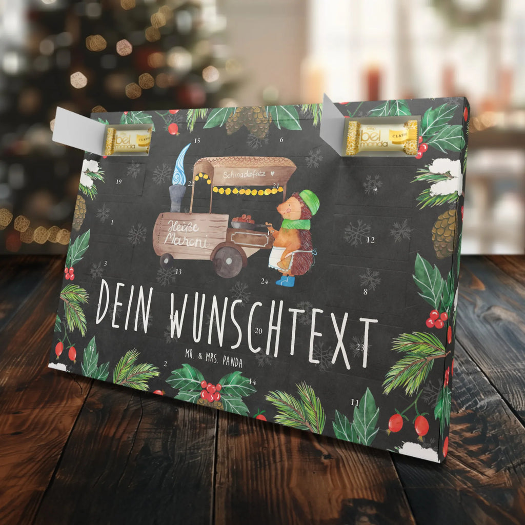 Personalisierter Marzipan Adventskalender Igel Maronen Personalisierter Marzipan Adventskalender, Winter, Weihnachten, Weihnachtsdeko, Nikolaus, Advent, Heiligabend, Wintermotiv, Duft, Maronen, Kastanien, Weihnachtsmarkt