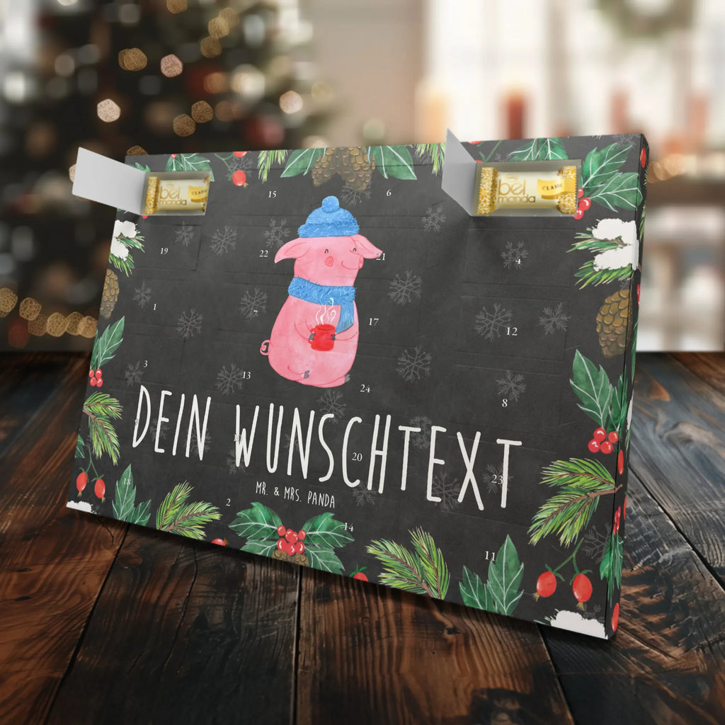 Personalisierter Marzipan Adventskalender Schwein Glühwein Personalisierter Marzipan Adventskalender, Winter, Weihnachten, Weihnachtsdeko, Nikolaus, Advent, Heiligabend, Wintermotiv, Glühwein, Weihnachtsmarkt, Punsch, Glühschwein