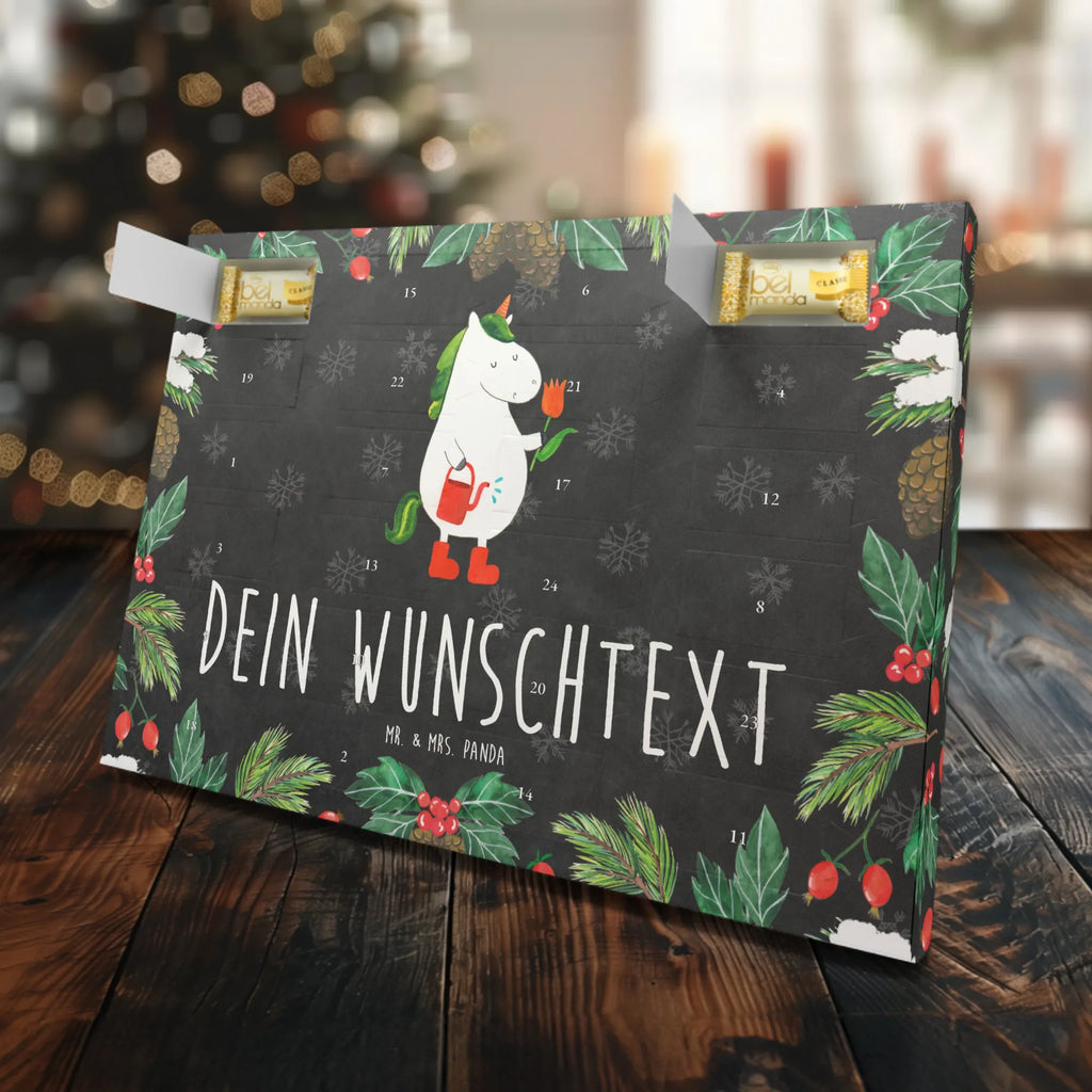 Personalisierter Marzipan Adventskalender Einhorn Gärtner Personalisierter Marzipan Adventskalender, Einhorn, Einhörner, Einhorn Deko, Unicorn, Freude, Garten, Gießkanne, Luftballon, Blume, Freundin, Stiefel, Giesskanne, Lebenslust