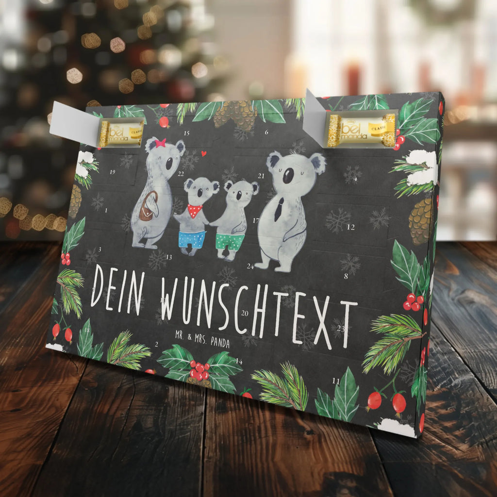 Personalisierter Marzipan Adventskalender Koala Familie zwei Personalisierter Marzipan Adventskalender, Familie, Vatertag, Muttertag, Bruder, Schwester, Mama, Papa, Oma, Opa, Familienzeit, Koalabär, beste Familie, Koala, Koalafamilie, Lieblingsfamilie, Familienleben