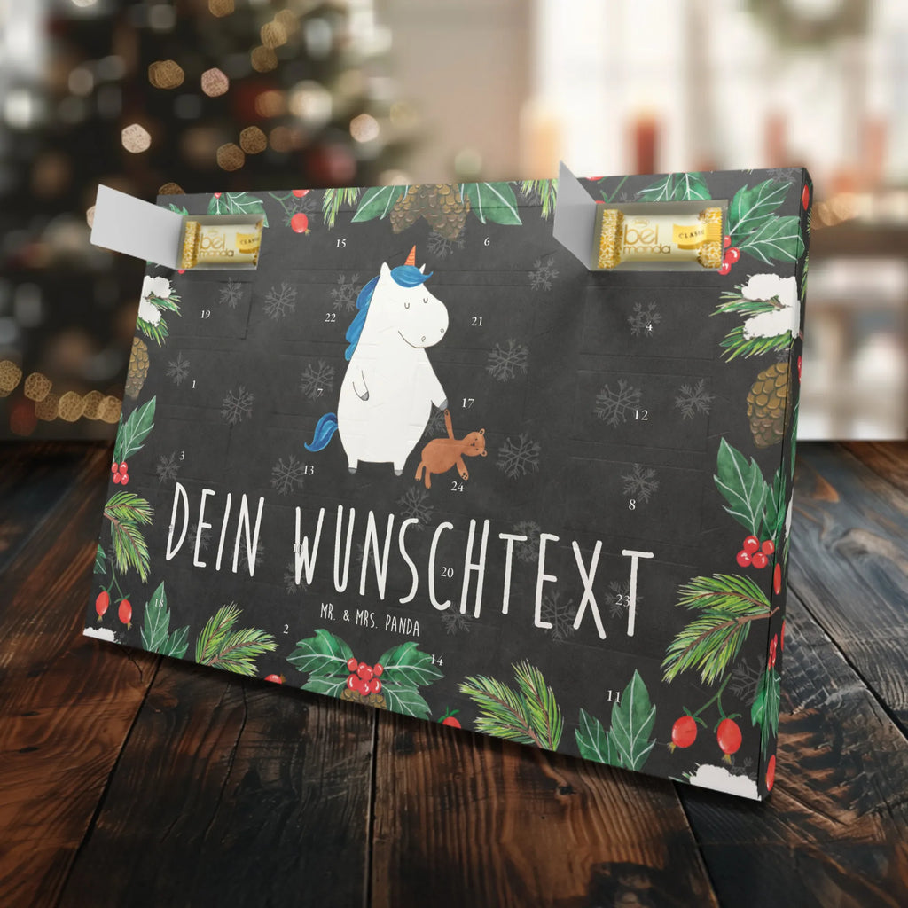 Personalisierter Marzipan Adventskalender Einhorn Teddy Personalisierter Marzipan Adventskalender, Einhorn, Einhörner, Einhorn Deko, Unicorn, Bett, Träumen, schlafen, gute Nacht, Single, Singleleben, Freundin