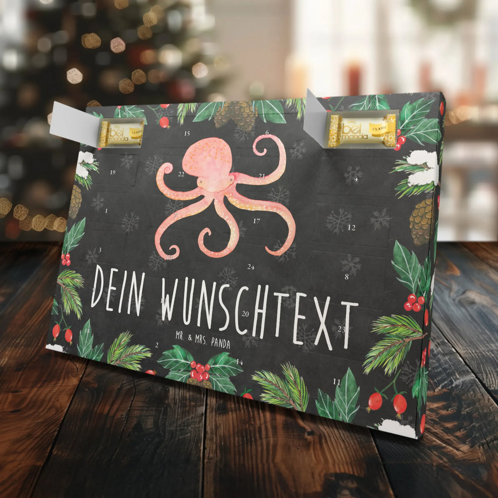 Personalisierter Marzipan Adventskalender Tintenfisch Personalisierter Marzipan Adventskalender, Tiermotive, Gute Laune, lustige Sprüche, Tiere, Krake, Wasser, Arme, Meer, Ozean, Tintenfisch, Meerestier