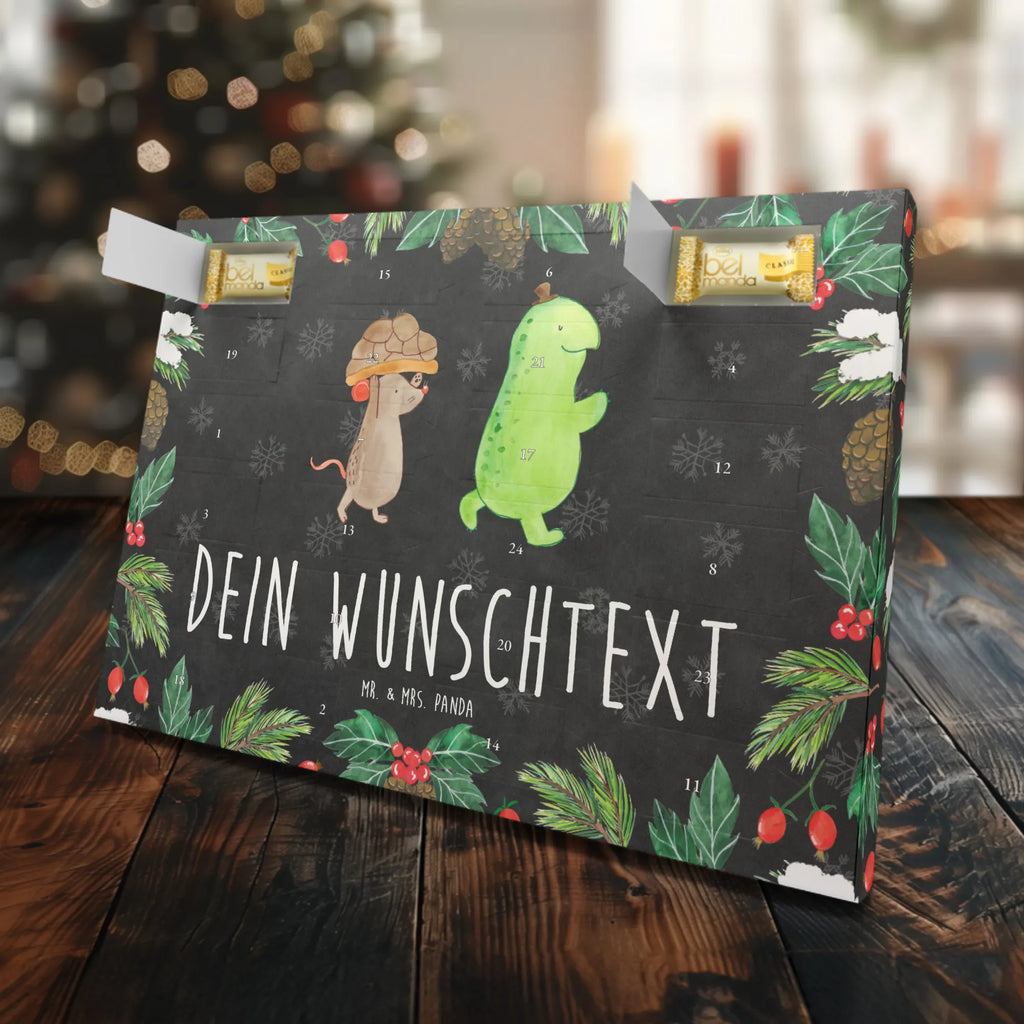 Personalisierter Marzipan Adventskalender Schildkröte Maus Personalisierter Marzipan Adventskalender, Schildkröte, Freundinnen, Freunde, beste Freundinnen, Maus, beste Freunde