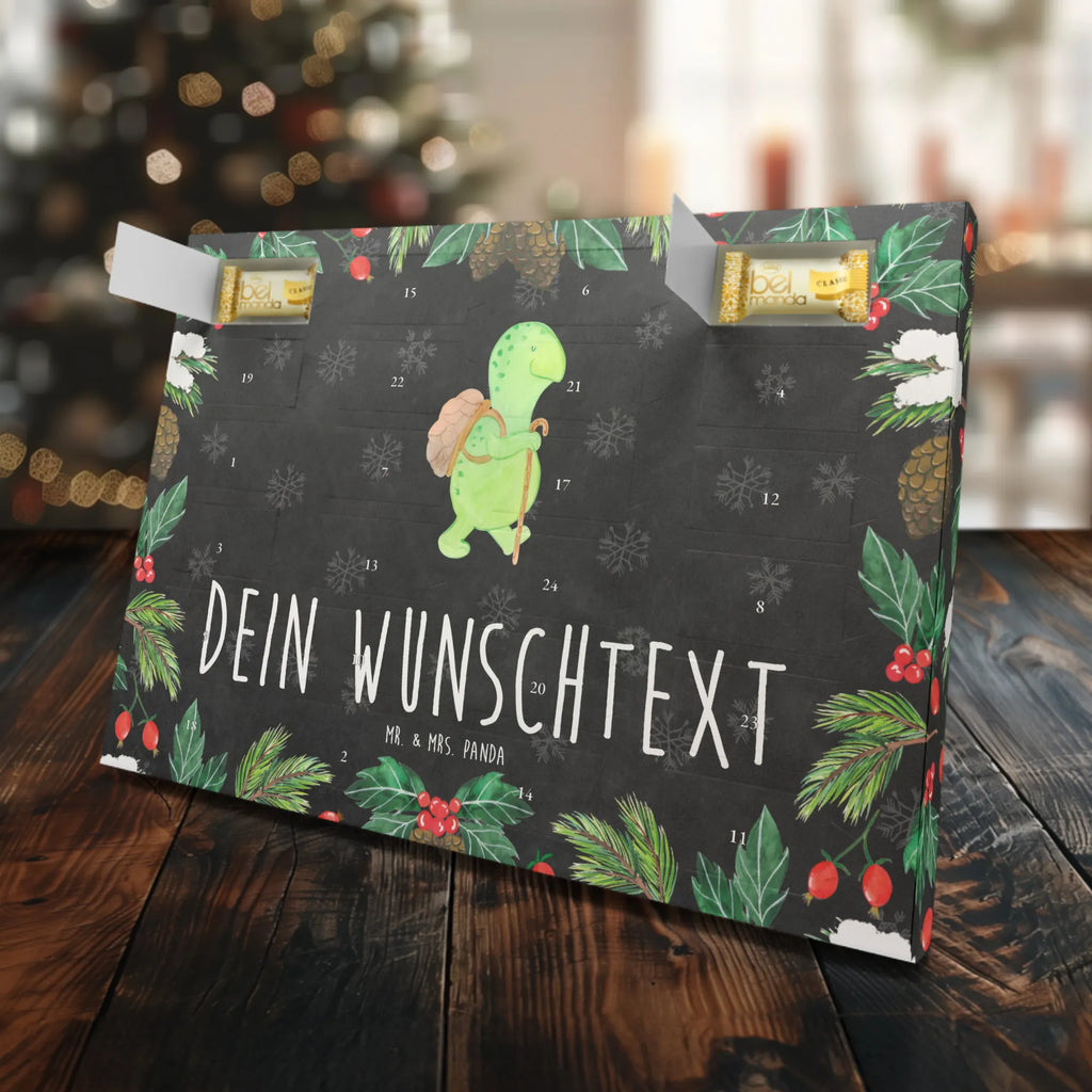 Personalisierter Marzipan Adventskalender Schildkröte Wanderer Personalisierter Marzipan Adventskalender, Schildkröte, Neuanfang, Motivationssprüche, Motivation, Motivationsspruch, Schildkröten