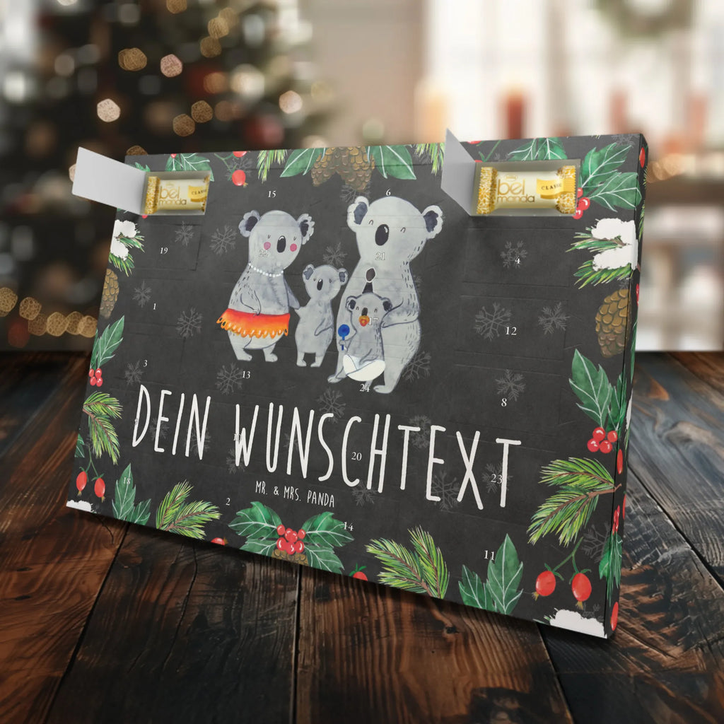 Personalisierter Marzipan Adventskalender Koala Familie Personalisierter Marzipan Adventskalender, Familie, Vatertag, Muttertag, Bruder, Schwester, Mama, Papa, Oma, Opa, Kinder, Familienleben, Geschwister, Family, Koala, Koalas