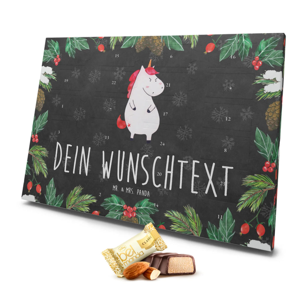 Personalisierter Marzipan Adventskalender Einhorn Wut Personalisierter Marzipan Adventskalender, Einhorn, Einhörner, Einhorn Deko, Unicorn, Geschenk, Ansage, Spaß, dumme Fragen, Realität, lustig, Arbeit, Büro, lustlos, wütend, nein