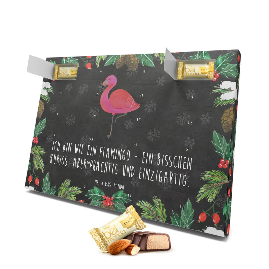 Marzipan Adventskalender Flamingo Classic Marzipan Adventskalender, Flamingo, Geschwister, Freundin, für mich, ich, Spruch, Selbstliebe, Außenseiter, Tochter, Sohn, Stolz, Freundinnen, Einzigartig