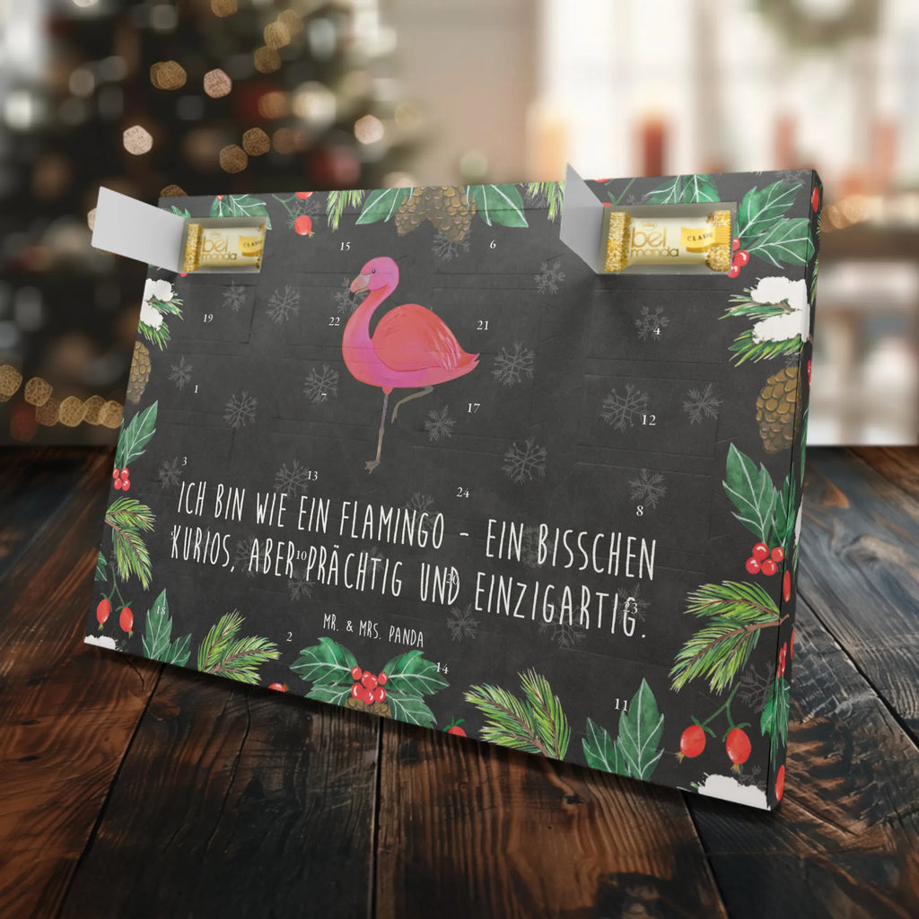 Marzipan Adventskalender Flamingo Classic Marzipan Adventskalender, Flamingo, Geschwister, Freundin, für mich, ich, Spruch, Selbstliebe, Außenseiter, Tochter, Sohn, Stolz, Freundinnen, Einzigartig