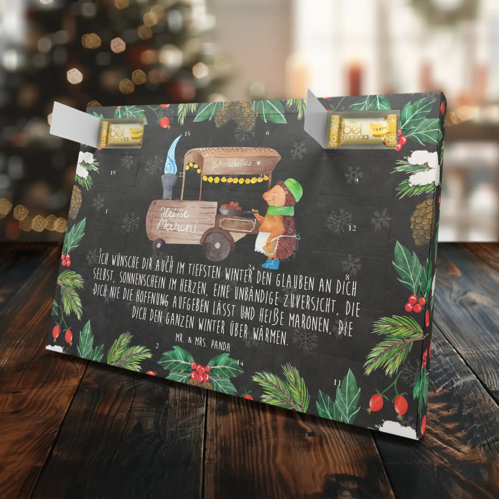 Marzipan Adventskalender Igel Maronen Marzipan Adventskalender, Winter, Weihnachten, Weihnachtsdeko, Nikolaus, Advent, Heiligabend, Wintermotiv, Kastanien, Duft, Maronen, Weihnachtsmarkt