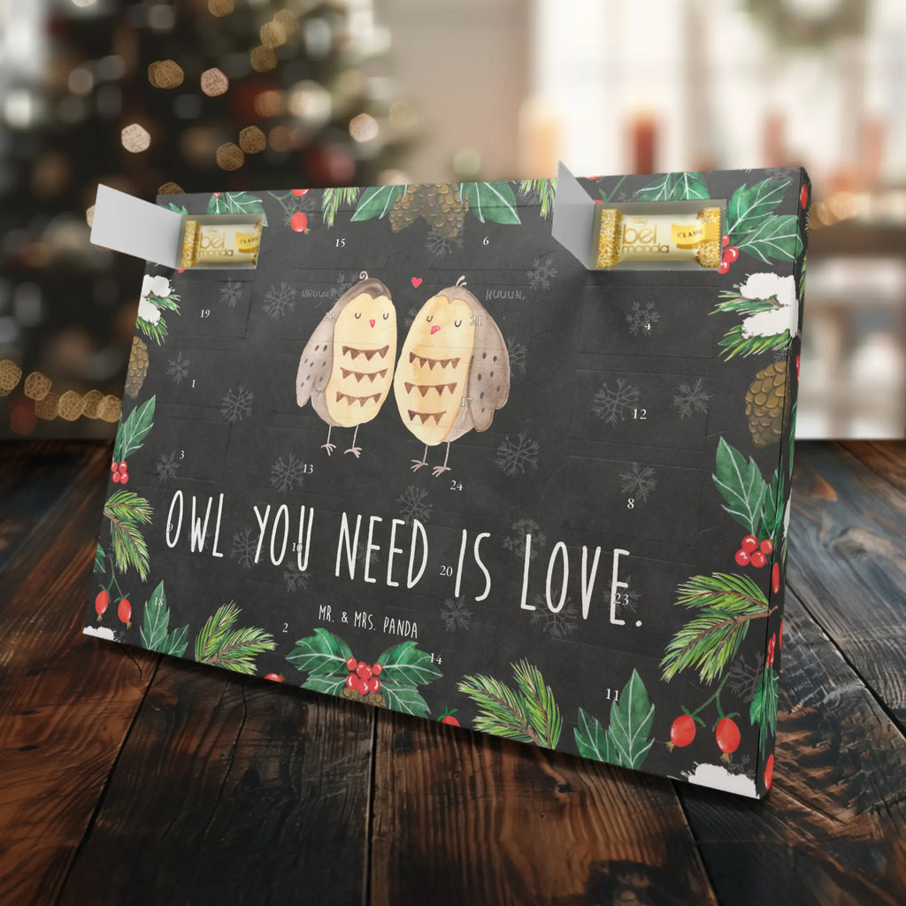 Marzipan Adventskalender Eulen Liebe Marzipan Adventskalender, Eule, Liebe, Wortspiel lustig, Hochzeit Spruch, Owl, All you need is love, Eule Deko, Freundin Geschenk, Liebe Spruch, Freund