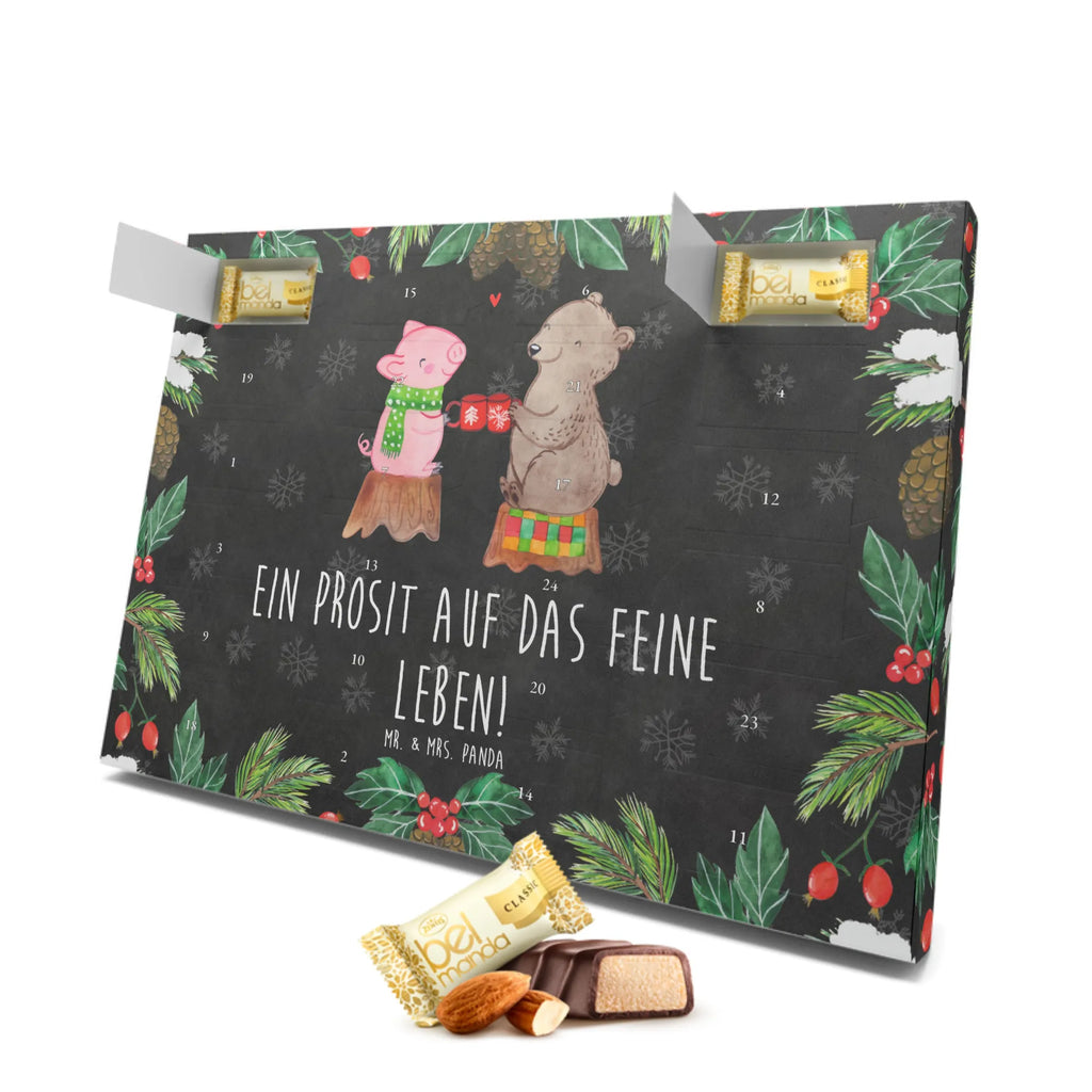 Marzipan Adventskalender Glühschwein Sause Marzipan Adventskalender, Winter, Weihnachten, Weihnachtsdeko, Nikolaus, Advent, Heiligabend, Wintermotiv, Prost, Alles Gute, Bär, Weihnachtszeit, Schwein