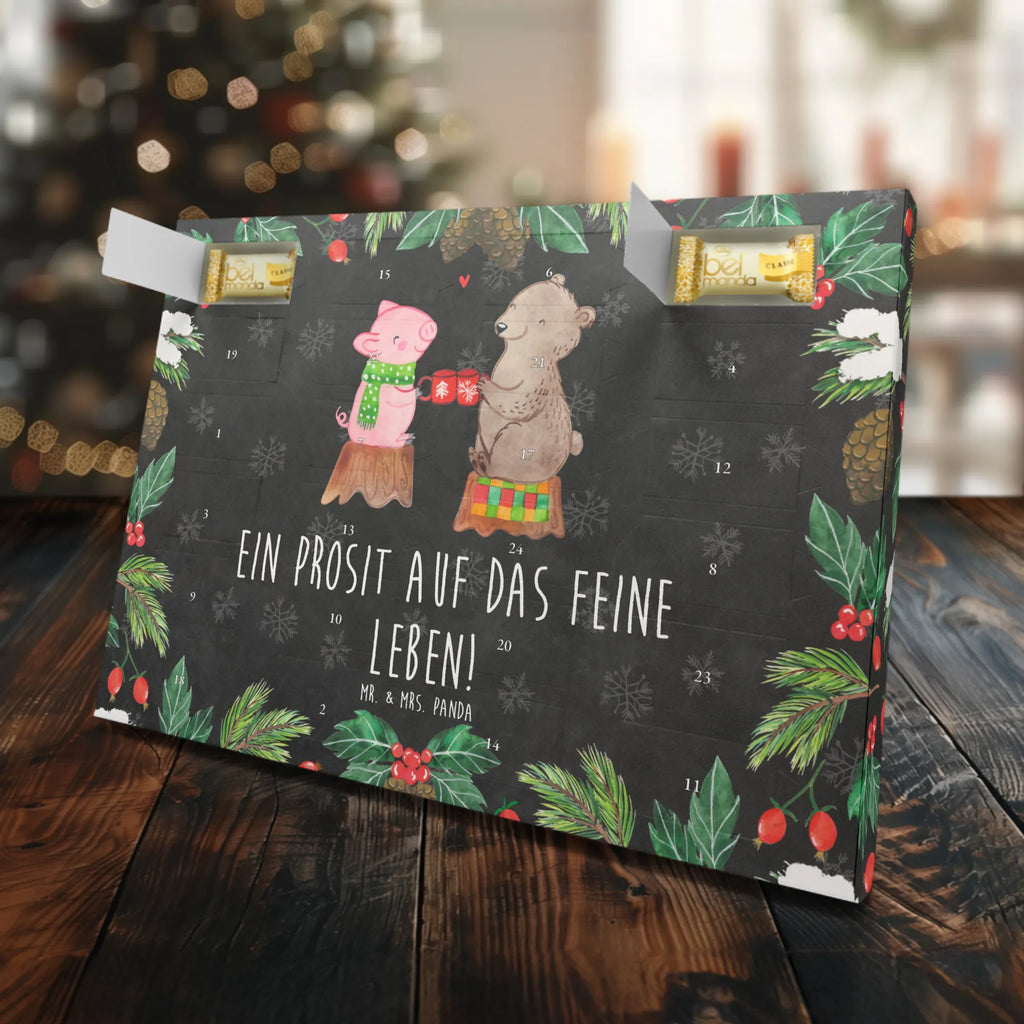 Marzipan Adventskalender Glühschwein Sause Marzipan Adventskalender, Winter, Weihnachten, Weihnachtsdeko, Nikolaus, Advent, Heiligabend, Wintermotiv, Prost, Alles Gute, Bär, Weihnachtszeit, Schwein