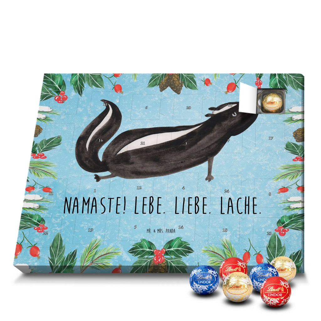 Chocolate advent calendar skunk yoga Stinky, Predator, Live, Wild animal, Laugh