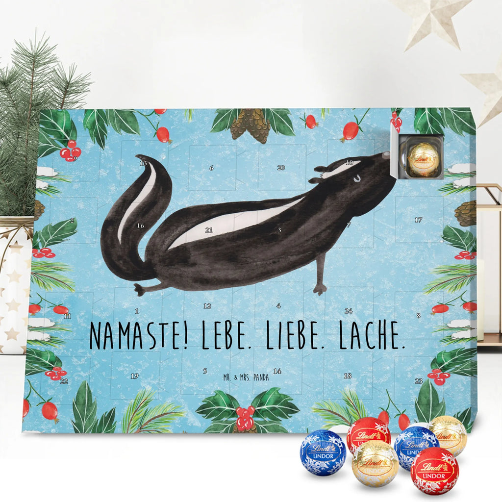 Chocolate advent calendar skunk yoga Stinky, Predator, Live, Wild animal, Laugh
