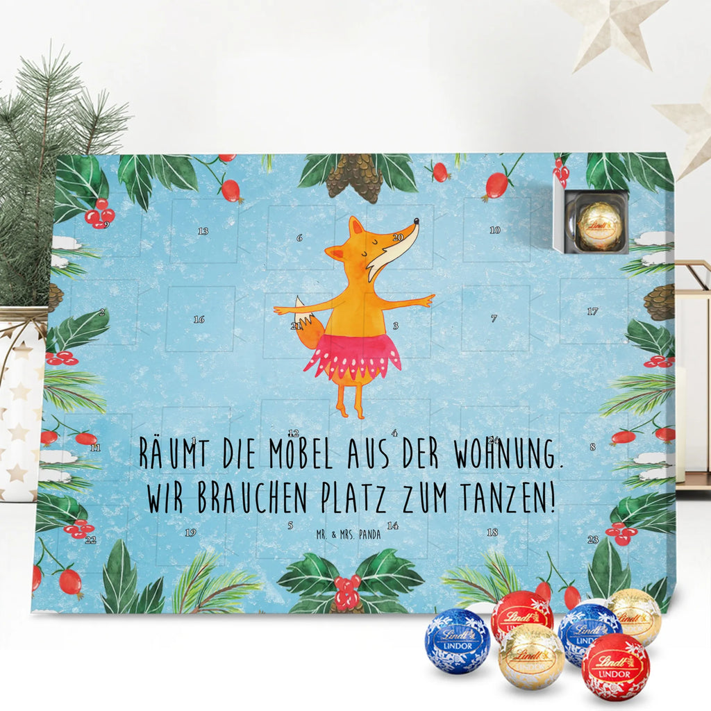 Chocolate advent calendar Fox ballerina forest wildlife, clever as a fox, foxes, animal lover, dancer, fox saying, invitation, dancing, birthday, ballet, vixen