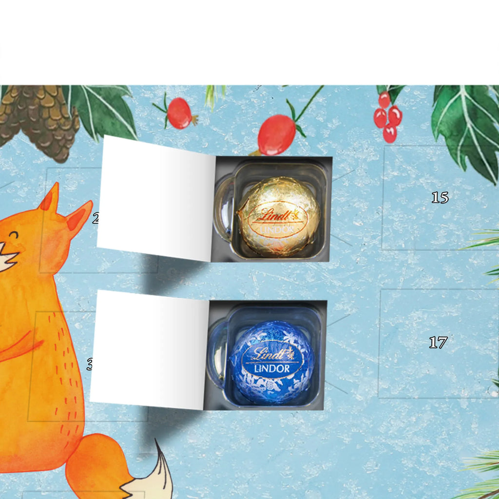 Chocolate advent calendar Fox guitar forest wildlife, clever as a fox, foxes, animal lover, music saying, singer, gift musician, guitar, musician