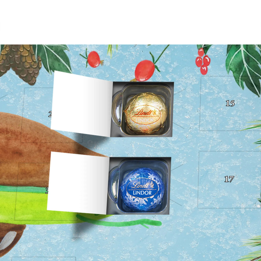 Chocolate advent calendar avocado yoga vegetables