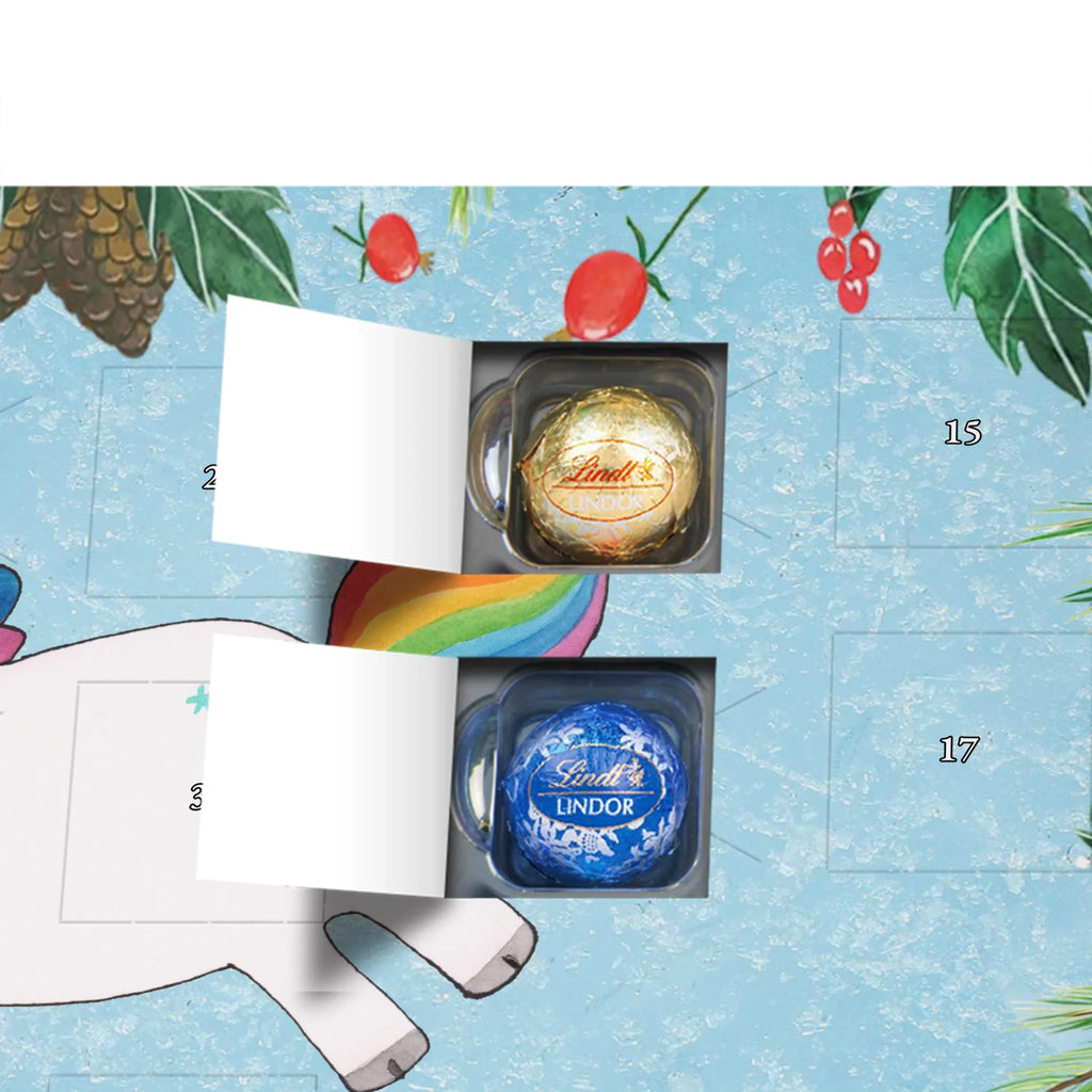 Chocolate advent calendar unicorn happy joy of life, fun, cheerful, joy