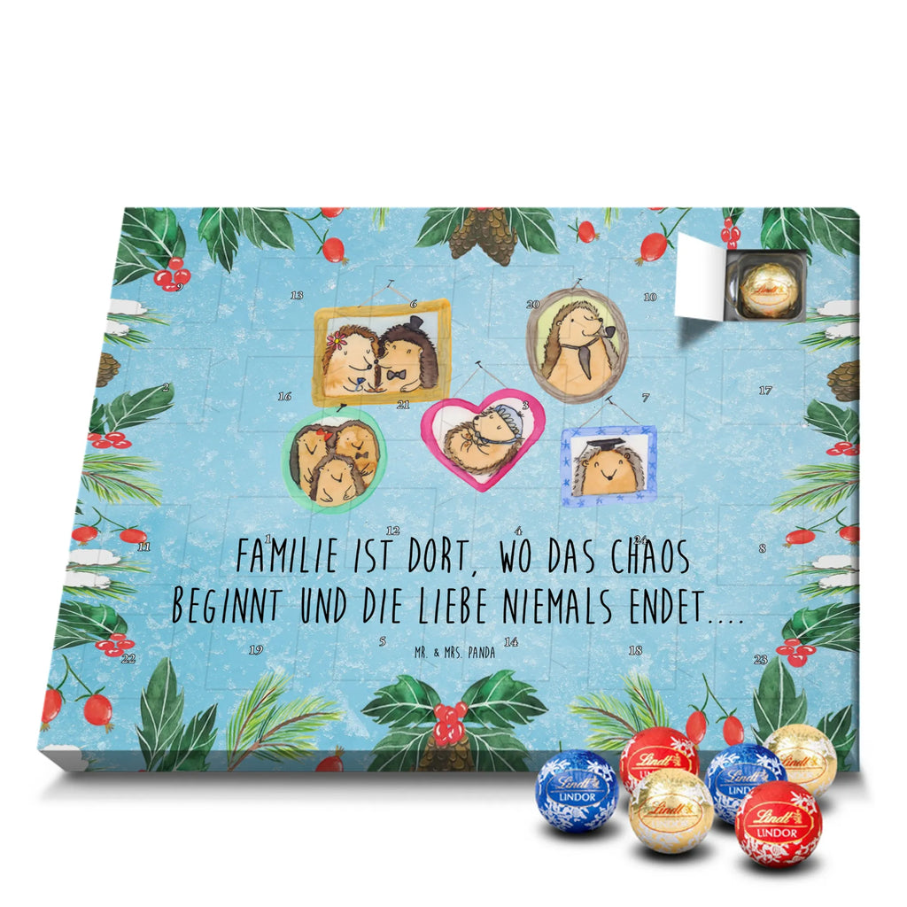 Chocolate advent calendar Hedgehog family Father's Day, Mother's Day, hedgehogs, pictures, solidarity, mum
