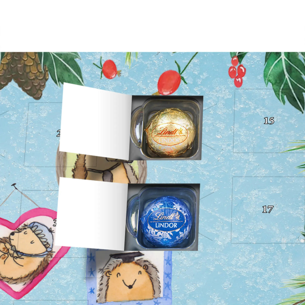 Chocolate advent calendar Hedgehog family Father's Day, Mother's Day, hedgehogs, pictures, solidarity, mum