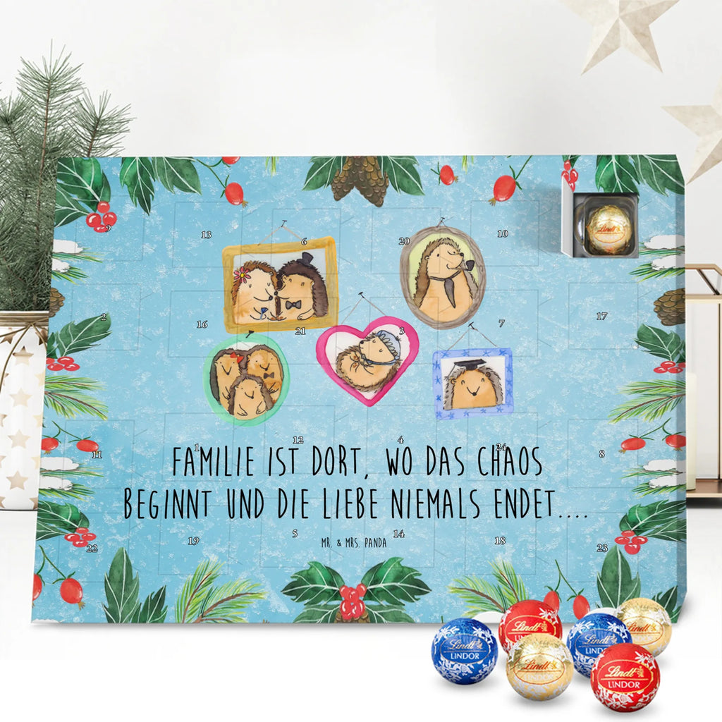 Chocolate advent calendar Hedgehog family Father's Day, Mother's Day, hedgehogs, pictures, solidarity, mum