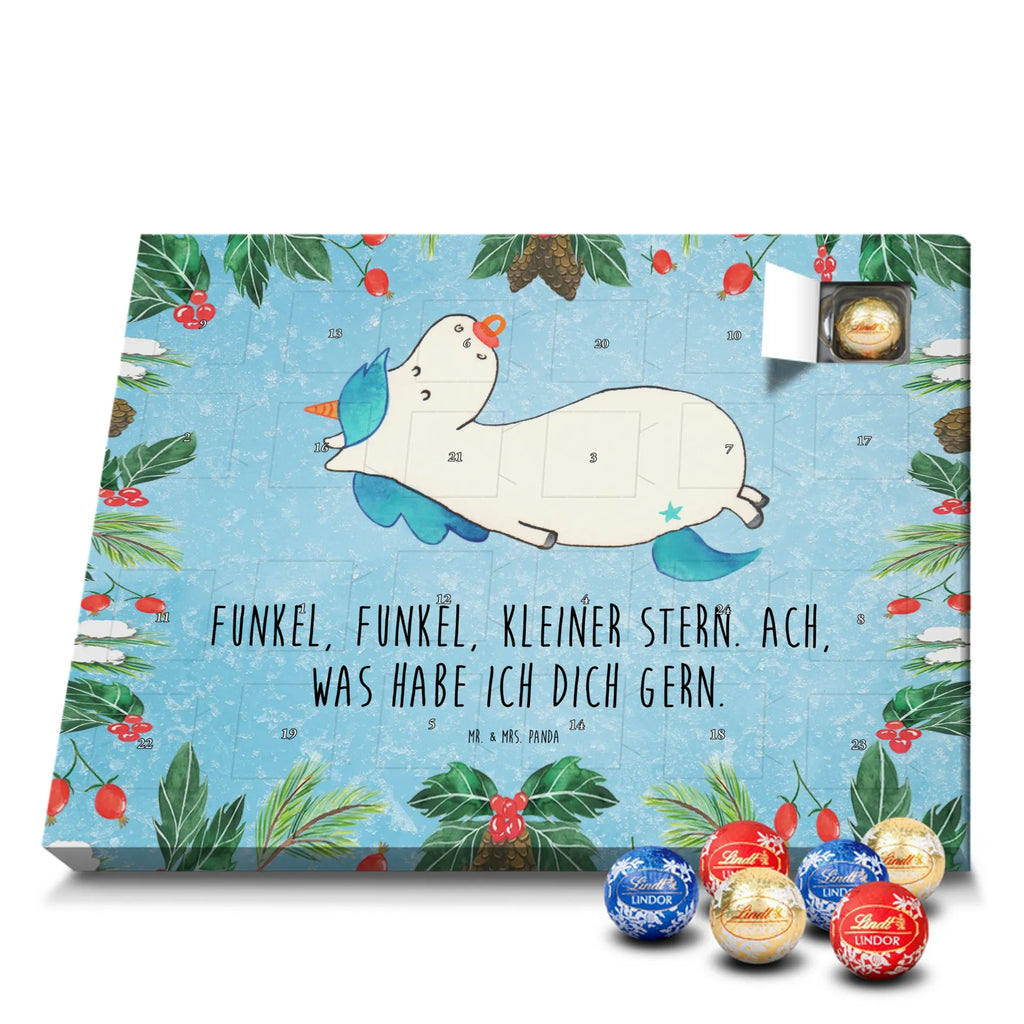 Chocolate advent calendar unicorn dummy birth present, birth gift, mother, gift birth, toddler, infant, pacifier