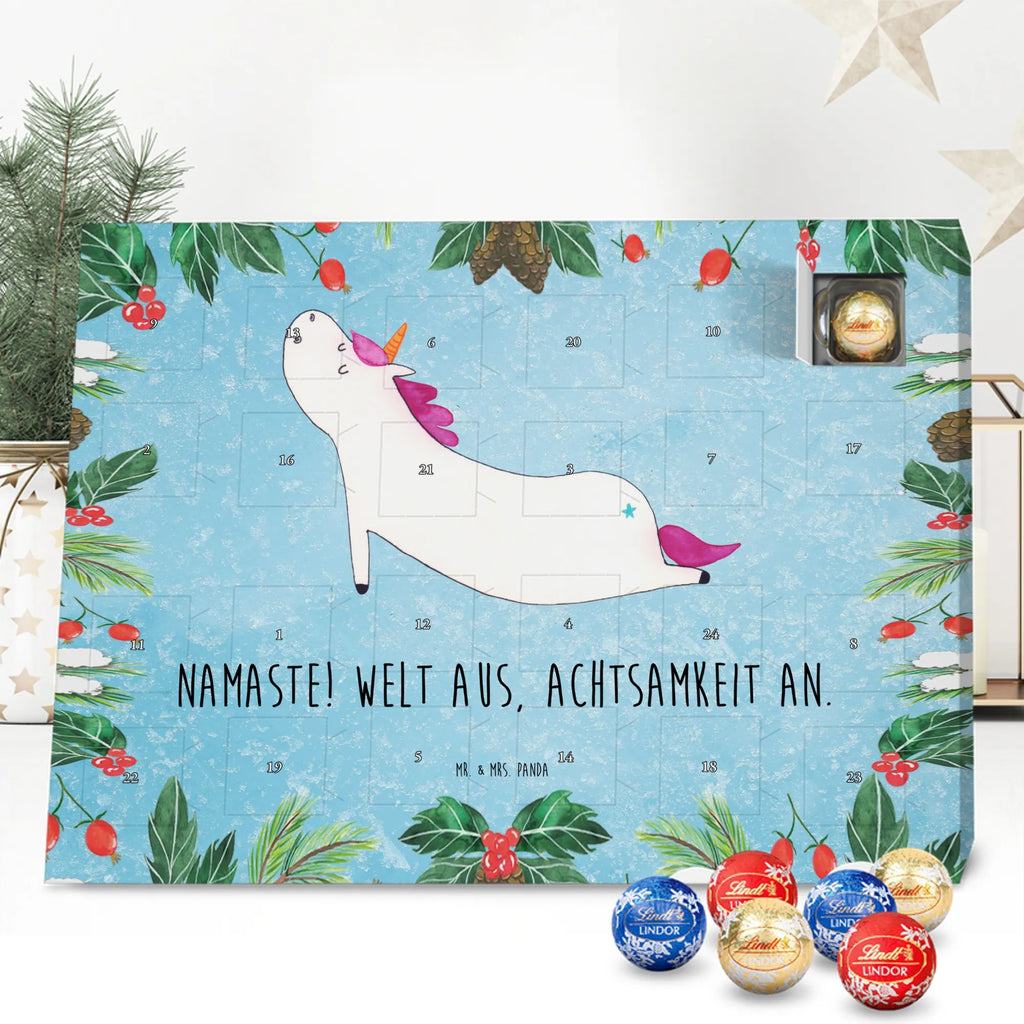 Chocolate advent calendar unicorn yoga mindfulness, relaxation, gift, present, sports, sweet