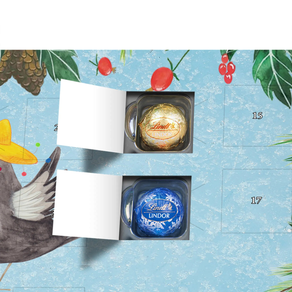 Chocolate advent calendar Crow sombrero gift ideas, gifts, small animals, good mood, cute, funny sayings, cute animal motives, hand drawn, special gifts, card, animal lover, Saying positive, Raven, Birds, Bird, Be happy, Magpie, Happiness Saying