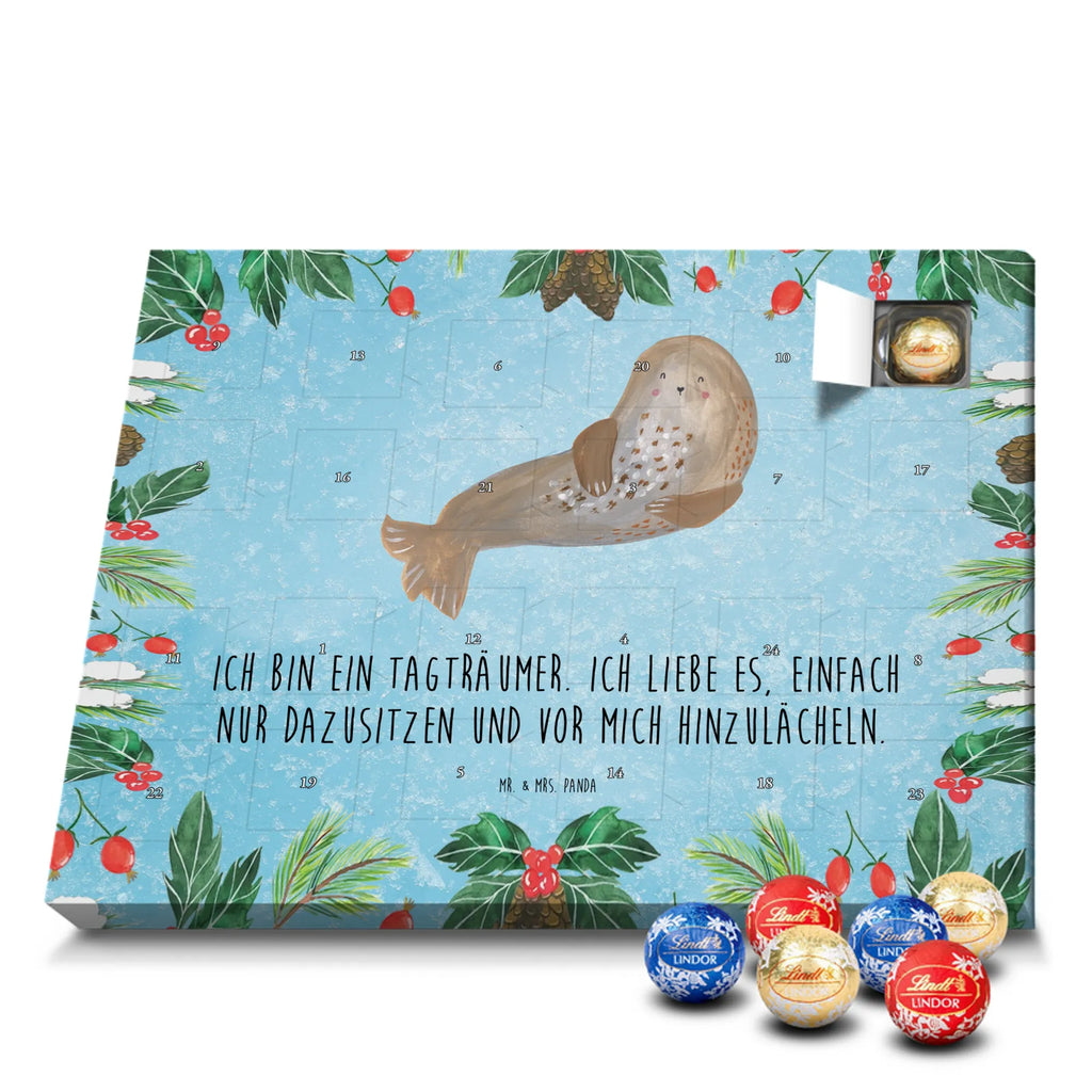 Chocolate advent calendar seal Laugh gift ideas, gifts, small animals, good mood, cute, funny sayings, cute animal motives, hand drawn, special gifts, card, animal lover, Seal, North Sea, Sea animal, Seals, Baltic Sea