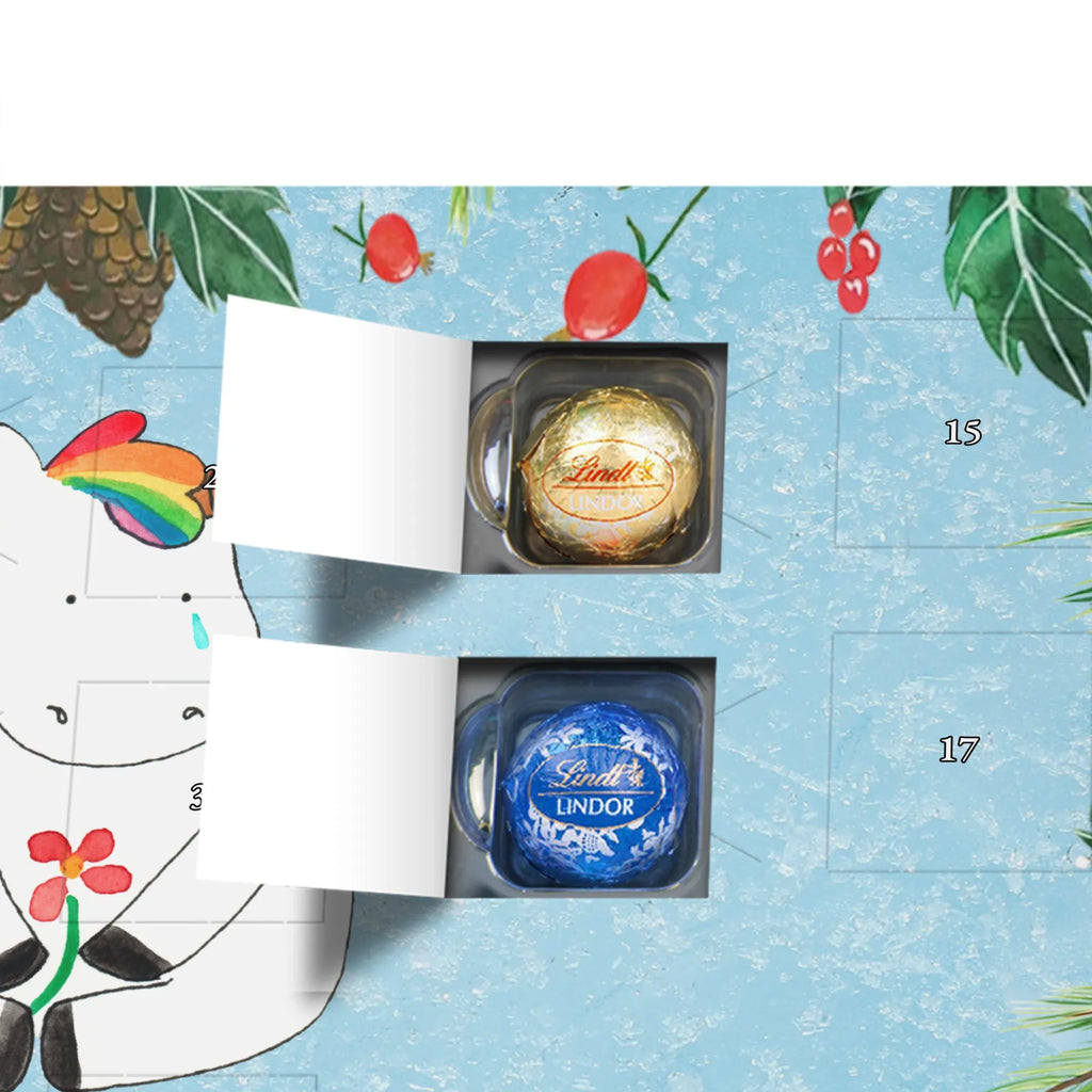 Chocolate advent calendar unicorn Sad friends, Friendship, consoling, grief, greeting card, flower