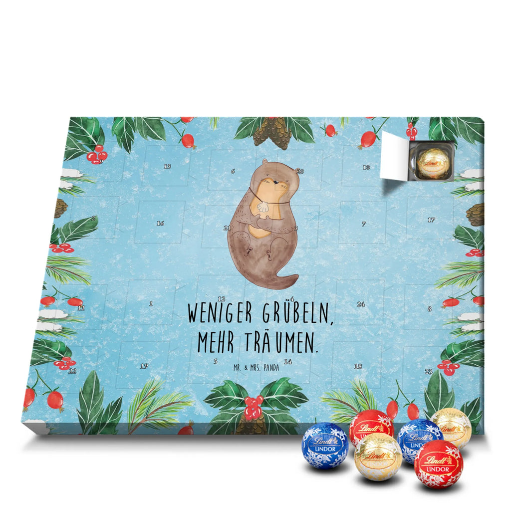Chocolate advent calendar otter shell mammal, predator, gifts for people in love, gift ideas for animal lovers, animal, aquatic animal, marten, otter gifts, water mammal, water, water animal, sea otter, animal lover, European otter, baby otter, dreaming, daydreaming, brooding, otter love