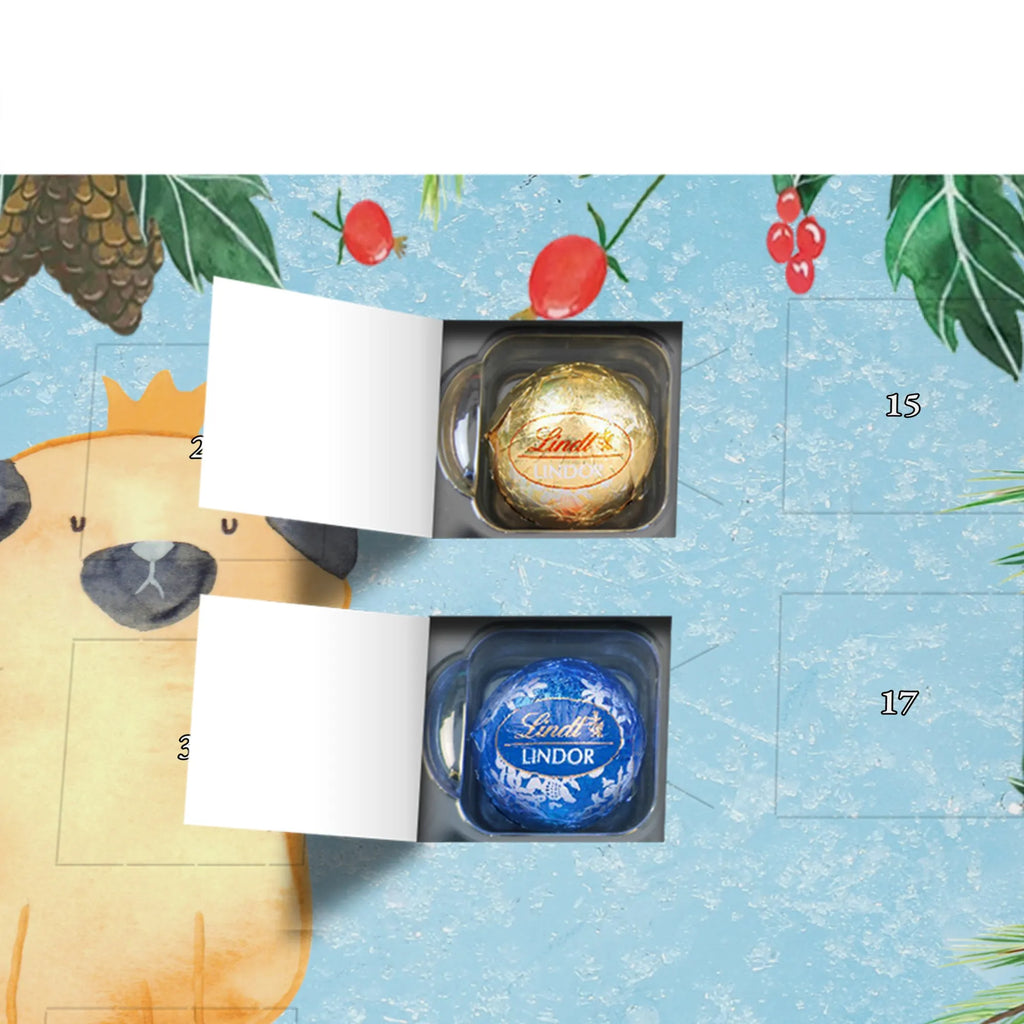 Chocolate advent calendar pug Crown mutt, dog sayings, love dogs, dog mama, funny gifts for dog owners, woof, what do you give a dog lover, dog breed, Christmas gifts for dogs, gifts for dogs, bag with dog print, love for dogs, hound, dog decorative items, childless, allergic, dog owners. Saying, Pug, house rules