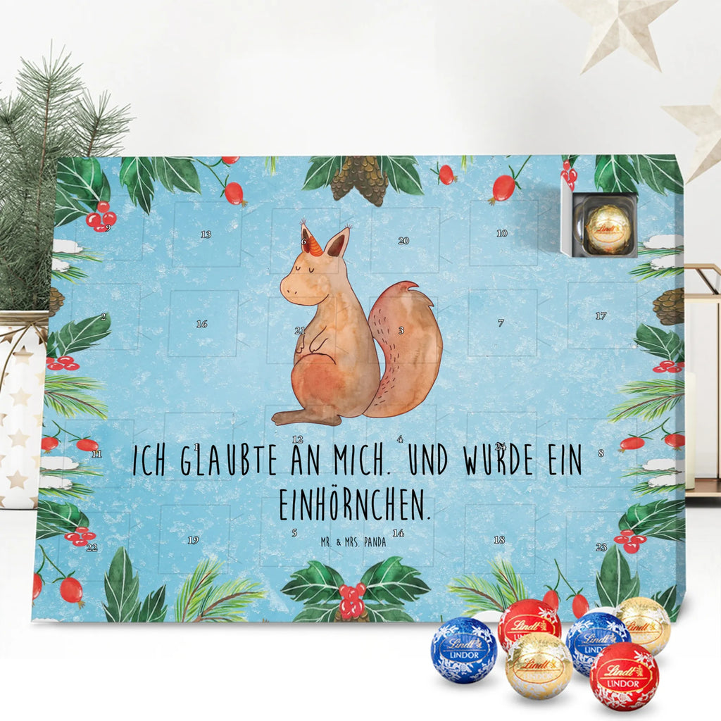 Chocolate advent calendar unicorn Believe squirrel