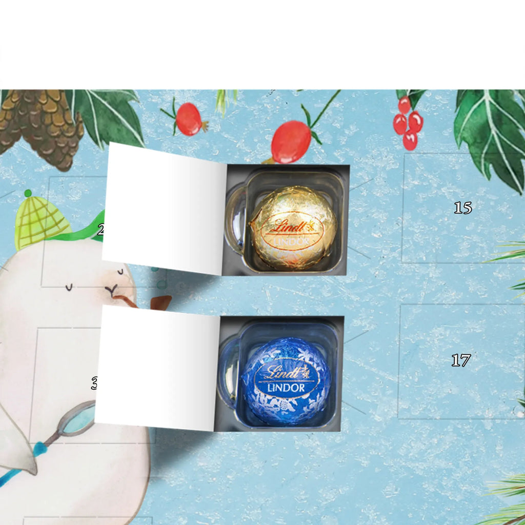 Chocolate advent calendar seal sherlock cute animal motives, gift ideas, hand drawn, small animals, gifts, funny sayings, animal lover, cute, special gifts, good mood, card