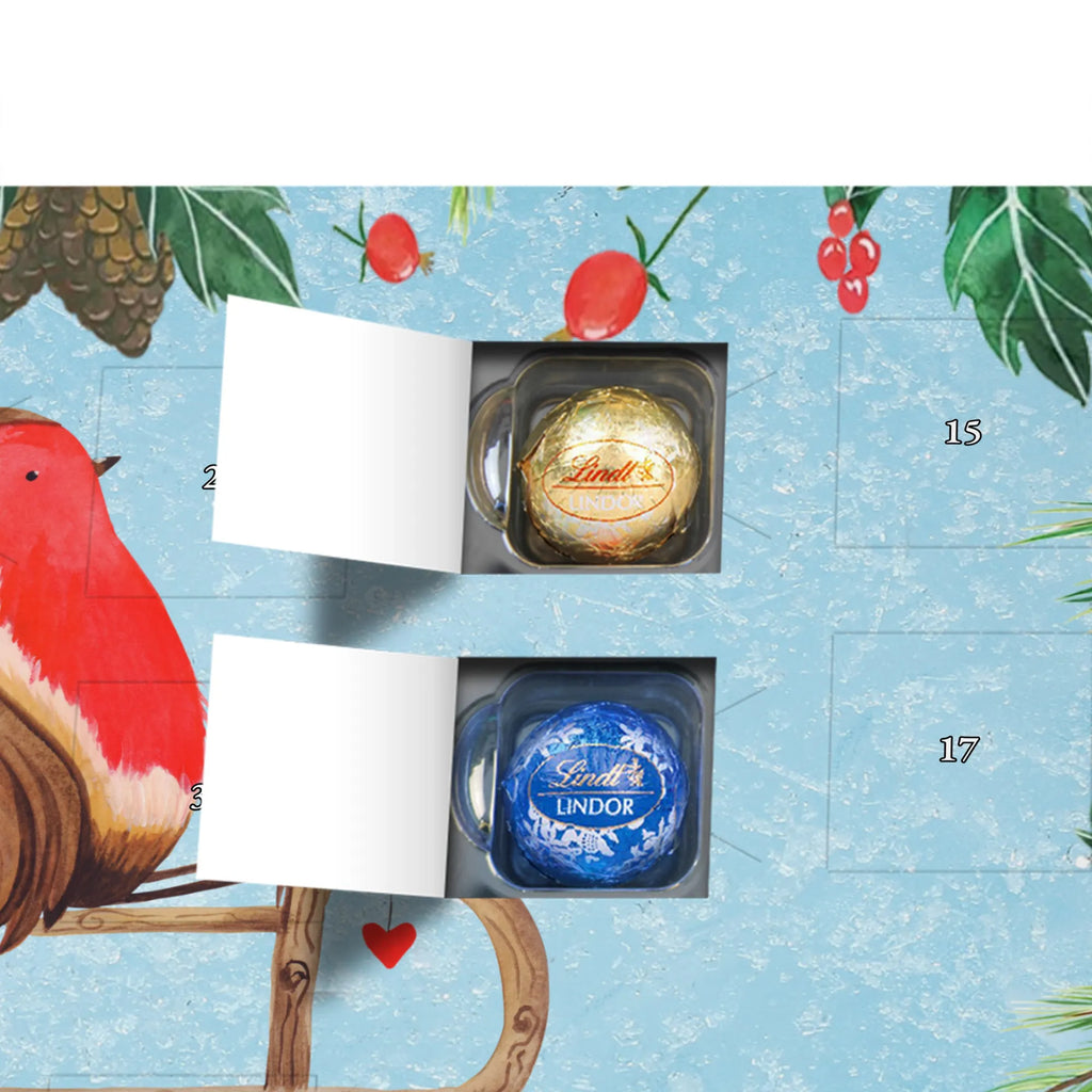Chocolate advent calendar robin Sleds Christmas time, snow, bird, sleigh