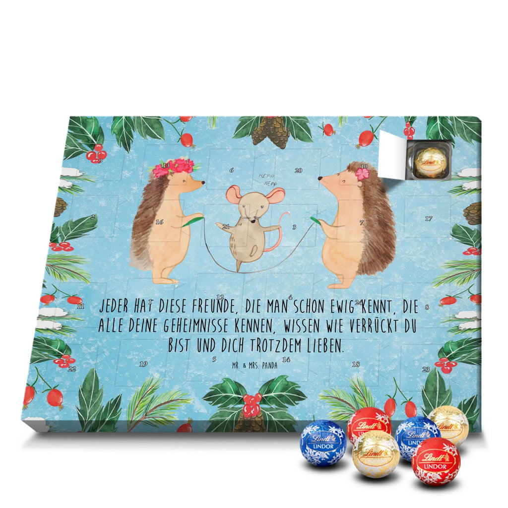 Chocolate advent calendar Hedgehog skipping gift ideas, gifts, small animals, good mood, cute, funny sayings, cute animal motives, hand drawn, special gifts, card, animal lover, children, rope skipping, mouse