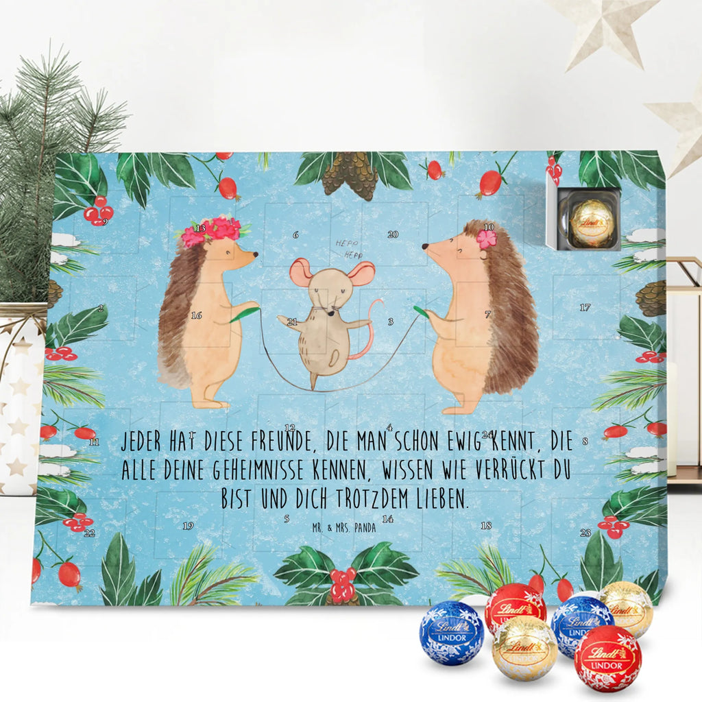 Chocolate advent calendar Hedgehog skipping gift ideas, gifts, small animals, good mood, cute, funny sayings, cute animal motives, hand drawn, special gifts, card, animal lover, children, rope skipping, mouse