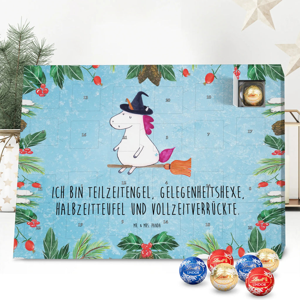 Chocolate advent calendar unicorn Witch bad girl, mad, witch, wife gift, girlfriend present, devil, bitch
