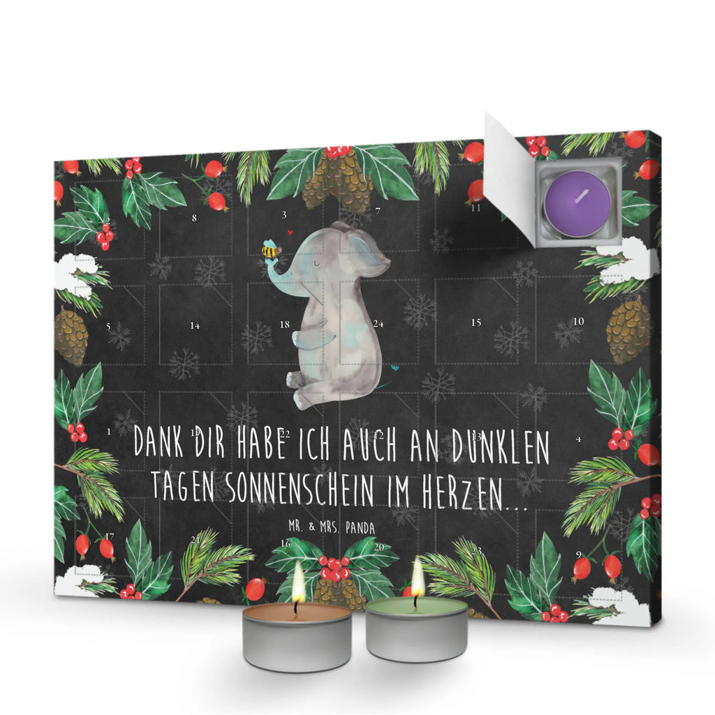 Scented candle advent calendar elephant bee card, gift ideas, gifts, animal lover, special gifts, cute animal motives, hand drawn, small animals, good mood, cute, funny sayings, anniversary, marriage proposal, love saying, love gift, elephant, proof of love, wedding gift