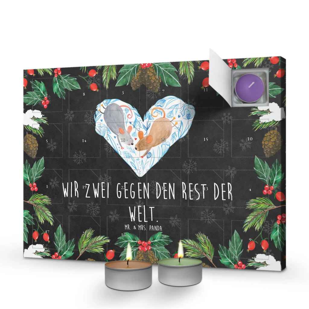 Scented candle advent calendar Mice heart Loving, Two, gift for him, gift for her, Love gift, Together, anniversary gift, Proposal of marriage, Marriage, love gift, mice, mouse, love message, favourite person, wedding, anniversary, gift for two, proof of love, togetherness