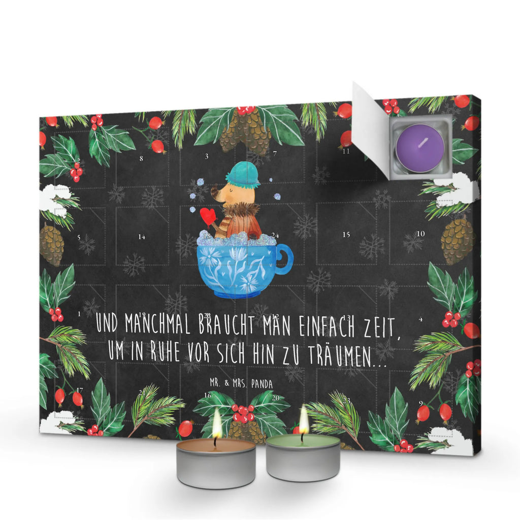Scented candle advent calendar Moth foam bath card, gift ideas, gifts, animal lover, special gifts, cute animal motives, hand drawn, small animals, good mood, cute, funny sayings, bath, bathing, bubble bath, Moth, bathroom, cup, dreaming, time management, dreamy, bathroom decoration, goals