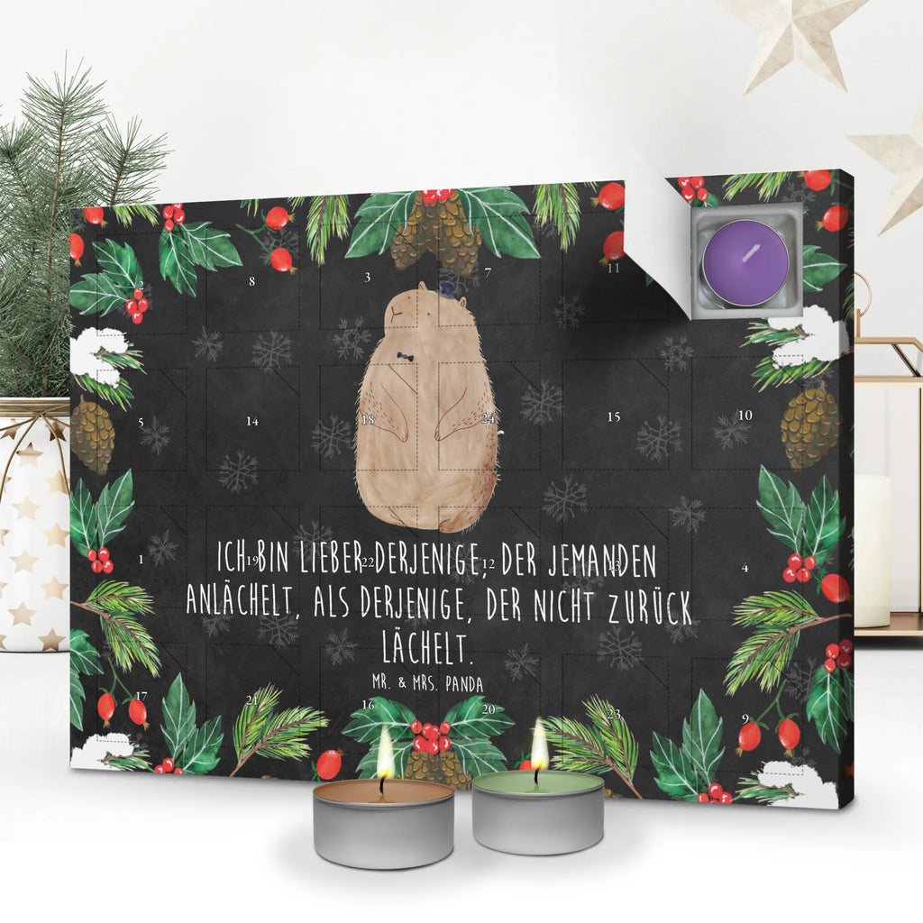 Scented candle advent calendar Groundhog card, gift ideas, gifts, animal lover, special gifts, cute animal motives, hand drawn, small animals, good mood, cute, funny sayings, respect, cheerfulness, decency, friendliness, etiquette, Groundhog
