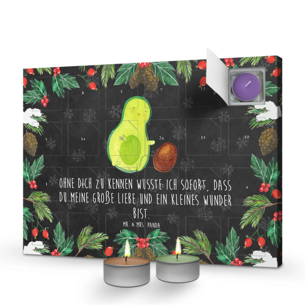 Scented candle advent calendar avocado core rolls vegetables, birthday, infant, first child, birth, big love, pregnancy, for birth, child